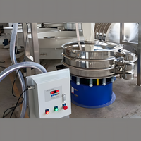 Tamiseur vibrant circulaire CE en acier inoxydable 316L, machine de criblage de poudre fine à 3 couches de qualité GMP pour salle blanche