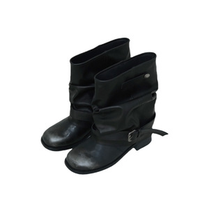 Botas de montar vaqueras de media pantorrilla para mujer, estilo vintage, con tacón grueso, para invierno 2025 - Product Image 6