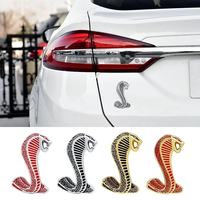 Autocollant décoratif adhésif réutilisable pour voiture, emblème de calandre de luxe serpent Shelby, personnalisé, type XTX, garantie 1 an