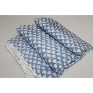 Tela de Algodón Hecha a Mano con Estampado Natural Indio, Tamaño Personalizado 60x60, para Vestidos de Niños, Cortinas Ligeras y Decoración de Bolsos - Product Image 1