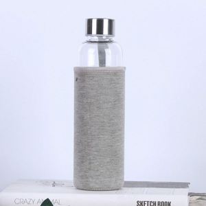 Bouteille d'eau en verre borosilicate résistant à la chaleur de haute qualité 600 ml - Product Image 4