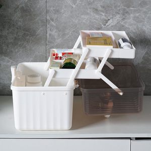 Sky-Touch 3-Hai Lớp Trong Suốt Có Thể Gập Lại Nhựa Y Học Hộp Lưu Trữ Với Có Thể Khóa Nắp Công Cụ Di Động Tổ Chức Và Thuốc Trường Hợp - Product Image 5