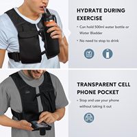 Pochette de téléphone étanche personnalisée gilet de course réfléchissant 500ml gilet d'hydratation en cours d'exécution de poche de flacon souple