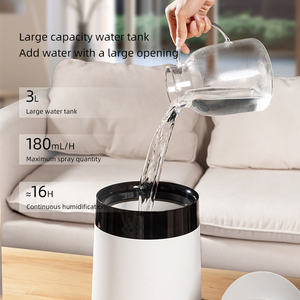 Humidificateur ultrasonique portable 3L grande capacité avec contrôle tactile et <span class=keywords><strong>lampe</strong></span> d'ambiance colorée pour chambre - Product Image 3