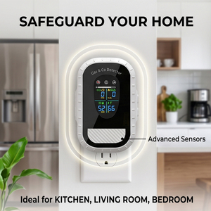 Détecteur d'alarme numérique 4 en 1 pour gaz naturel, propane et monoxyde de carbone avec thermomètre et hygromètre - Product Image 4