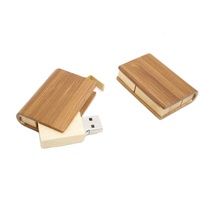 Nueva Memoria USB con Forma de Libro de Madera 2.0/3.0 4GB-32GB, Regalo Personalizado con Logotipo para Bodas, con Garantía de 24 Meses