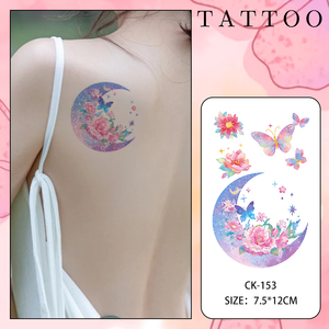 Tatuajes Temporales Desechables al por Mayor, Populares, Brillantes, de Mariposas, Resistentes al Agua, para Niños y Adultos, para Brazos, Piernas y Cuerpo - Product Image 4