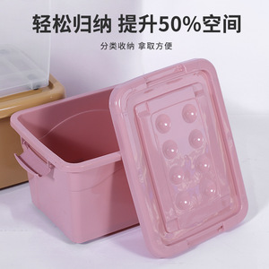 Wholesale storage <b>boxes</b> for children's stationery, thickened storage <b>boxes</b>, large sizes for <b>clothes</b> and toys, transparent - Product Image 3