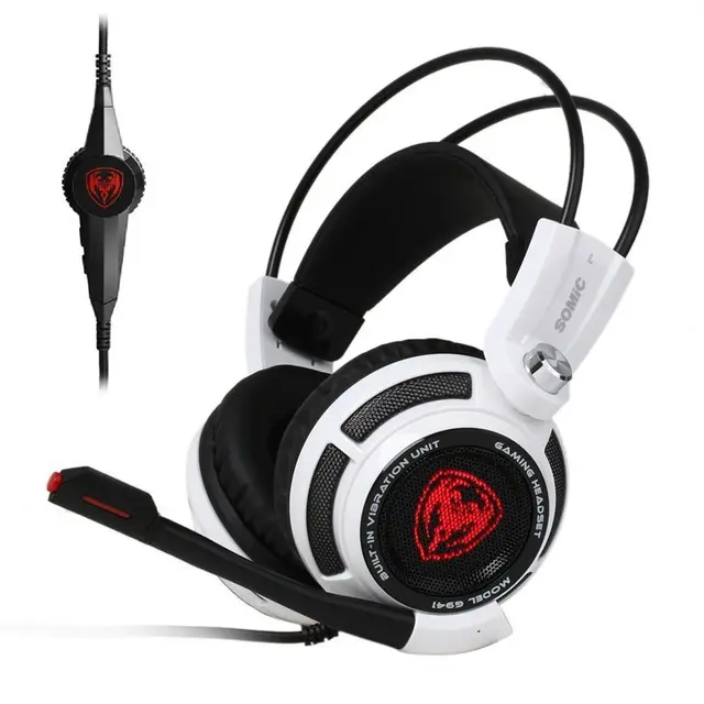 Somic G941 USB 7.1 Virtuale Gaming Headset con Microfono Stereo di Vibrazione Bass cuffia di Gioco HA CONDOTTO LA Luce per il PC Del Computer Gamer