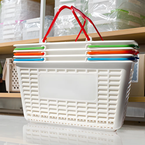 Canasta de Compras de Plástico para Supermercado, Personalizable en Color y Logotipo, Capacidad de 40/45L, con Asa Cómoda, Directo de Fábrica - Product Image 3