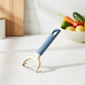 Éplucheur de carottes YIGO en stock, poignée antidérapante en PP, éplucheur de carottes, éplucheur julienne en acier inoxydable - Product Image 3