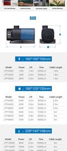Sunsun JTP Series مضخة مياه غاطسة ملحقة مضخة مياه بلاستيكية لأحواض السمك وبرك المياه - Product Image 5
