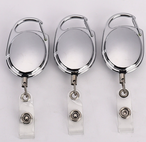 Porta Credenciales Retráctil con Clip Metálico, Grabado Láser con Logotipo Personalizado, Regalo Promocional, Carrete para Tarjetas de Identificación para Ferias Comerciales - Product Image 4