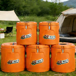 Juego <span class=keywords><strong>de</strong></span> 5 Recipientes para Alimentos <span class=keywords><strong>de</strong></span> Acero Inoxidable Color Naranja, Juego <span class=keywords><strong>de</strong></span> Ollas <span class=keywords><strong>de</strong></span> Gran Capacidad, Juego <span class=keywords><strong>de</strong></span> Recipientes Aislados para Alimentos, Caja Térmica para Alimentos - Product Image 6