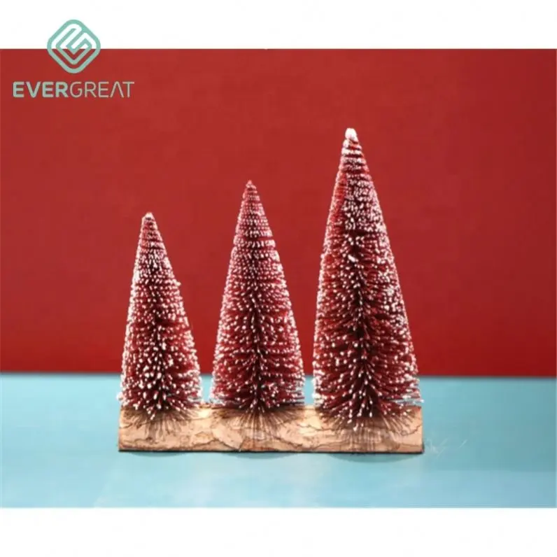 Weihnachts baum Fabrik liefert Mini Weihnachts baum Tischplatte Ornament Newish H20cm beliebte 3pc Holz Deko Weihnachts baum