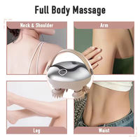 Masseur électrique pour le cuir chevelu, soins de santé, pour la relaxation du cou et du corps, massage par pétrissage, appareil vibrant, lumière rouge, nourrit les cheveux