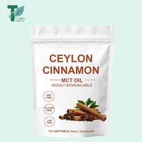 Gélules de cannelle de Ceylan à marque privée OEM/ODM, extra-fortes, antioxydantes, favorisant un métabolisme sain, compléments alimentaires avec huile MCT