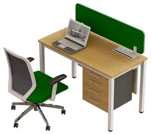 Modern open modular 1 2 4 person workstation office desk furniture design work office table with metal leg for office space