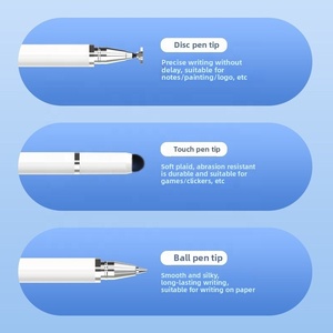 Lápiz óptico de pantalla táctil de plástico 3 en 1 actualizado para teléfonos móviles, tabletas, orientación <span class=keywords><strong>Huawei</strong></span> para dispositivos Ipads, bolígrafos de Clip capacitivos - Product Image 3