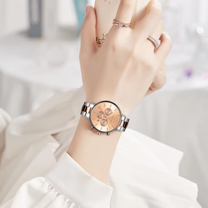 HANNAH MARTIN HM-1101 Brand Women Multifunctional <b>Watch</b> Original Stainless Steel Rose Gold 36mm Quartz Movement Casual Banquet - Product Image 5