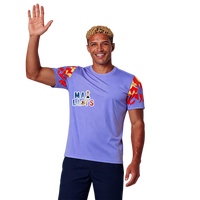 Großhandel Atmungsaktive Bedruckte 100% Polyester Fußballtrikots Anpassbare Teamnamen Logos Spielernummern Kurzarm Herren
