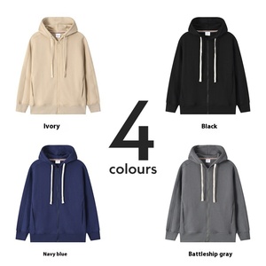 เสื้อฮู้ดคาร์ดิแกนซิปผู้ชาย Zero Pressure สวมใส่สบาย ผ้าไลโอเซลล์เนื้อนุ่ม พิมพ์ลายดิจิตอล สีพื้น สำหรับฤดูหนาว - Product Image 2