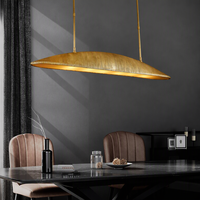 Lustre de cuisine américain de luxe personnalisé BGST, grand luminaire linéaire en laiton et cuivre, pour restaurant