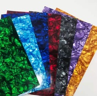 Feuille de celluloid nacrée colorée à prix de gros, 0,2-5 mm, pour la décoration d'instruments d'acoustique, feuille plastique, médiators de guitare