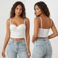 025 Nouveaux en gros, Bling, respirant, pour femmes, débardeur tube, mode, pour corsets, corset de femme, tops