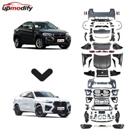 Kit de Carrocería de Nuevo Diseño en Hierro, PP y ABS para BMW Serie X6 F16 2013 2014 2015 2016 2018 2019, Actualización a G06 F96 LCI X6M 2023