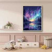 Peinture acrylique par numéros Huijie Écologique Paysage Marin, Kit de toile personnalisé pour les loisirs des adultes