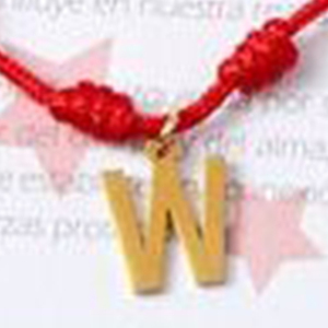 PULSERA-W Bracciale Charm alla Moda in Acciaio Inossidabile con Lettera W e Design a Sette Stelle Intrecciate - Product Image 4