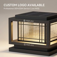 Lampes de poteau LED modernes E27 IP65 étanches pour l'extérieur, carrées, pour pelouse, terrasse, cour