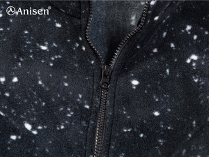 <span class=keywords><strong>2021</strong></span> China fábrica Animal oso estampado Polar polar de una sola capa soporte Cuello de piel Casual invierno hombres prendas de vestir chaqueta de lana - Product Image 5
