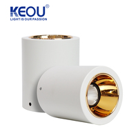 Spot encastré COB modulaire en aluminium, multicolore, 7W, 9W, 12W, avec cadre amovible et remplaçable, OEM ODM