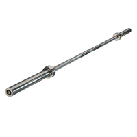 Barbell d'haltérophilie de fitness chromé de 86 pouces, barre en acier de 220cm et 20kg