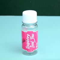 2oz 4oz 6oz 8oz Bouteille de jus de gingembre en plastique PET de qualité alimentaire avec bouchon à vis Bouteille de jus de fruits boissons énergisantes café