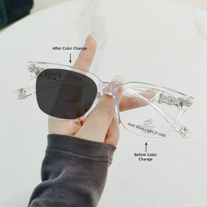 <span class=keywords><strong>Occhiali</strong></span> Retrò Quadrati Anti Luce Blu, <span class=keywords><strong>Occhiali</strong></span> da <span class=keywords><strong>Computer</strong></span> alla Moda con Protezione Completa, <span class=keywords><strong>Occhiali</strong></span> Anti UV Leggeri per Uomo e Donna - Product Image 5
