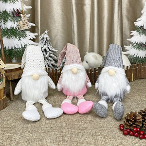 Adornos navideños de estilo nórdico, muñecos decorativos, adornos navideños, muñeco de anciano sin rostro, adornos para ventanas - Product Image 3