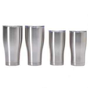 Flip Top Leakproof 40oz Curved Stainless Tumbler Gym Office Daily Thermal Drink Mug - Product Image 4