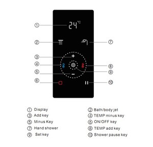 SUNDREAM H206A Smart Thermostatic Digital <strong>Shower</strong> <strong>Controller</strong> - Product Image 6
