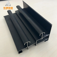 Profilé d'extrusion en aluminium pour cadres de portes et de fenêtres, traitement de surface anodisé, pliable, alliage 6063/6061