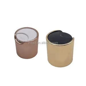 24/410 Gold Disc Top Aluminum Plastic Screw Metal Bottle Cap/Disc Top Cap Press Plastic Cap