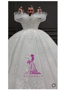 Robes de mariée de haute qualité, coupe princesse, personnalisables, robe de mariée de luxe, robe de mariée princesse, robes de mariée princesse - Product Image 5