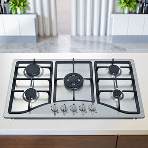 5구 스테인리스 스틸 빌트인 가스레인지 자동 점화 상업용 1년 보증 - Product Image 4