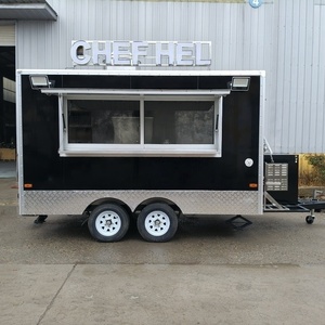 China Factory Custom Rust-Resistant Outdoor Mobile Food Trailer for Chickpeas Corn Nuts Fast Food and Chips - Product Image 2