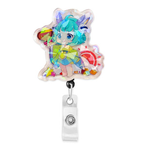 2023 nuevo diseño personalizado carrete <span class=keywords><strong>de</strong></span> insignia <span class=keywords><strong>de</strong></span> enfermera retráctil lindo anime médico bebé doctor nombre etiqueta titular <span class=keywords><strong>de</strong></span> la tarjeta <span class=keywords><strong>de</strong></span> identificación - Product Image 3