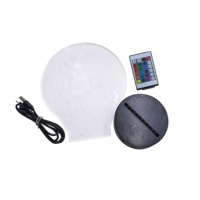 Accessoires pour aides auditives : Support d'affichage circulaire en acrylique pour télécommande et éclairage d'ambiance