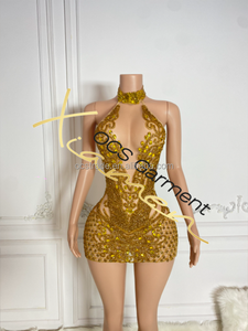 sexy gold birthday dress Black Girls Dresses Rhinestone Feathers Mini Cocktail Party Gowns Women Club Outfit Vestidos De Gala fg6461 please wait patiently Gold Party Dresses | Designer