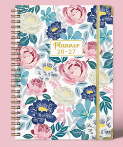 Agenda Elegante A5 con Rilegatura a Spirale 2026-2027, Quaderno con Copertina Rigida, Diario, Pianificatore Settimanale, Libro per Programmi di Lavoro - Product Image 4